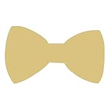 Bow Tie Cutout Unfinished Wood Formal Tuxedo Ribbon Clip On MDF Shape Canvas Style 1