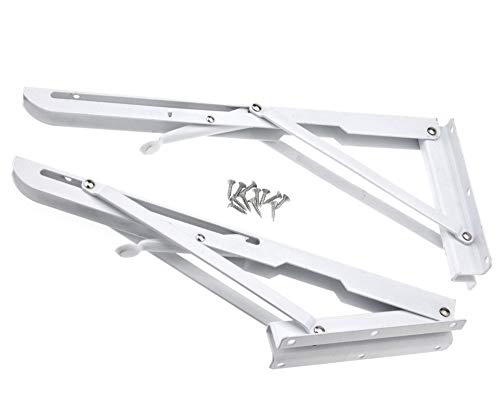 2 soportes para banco plegable triangular, 340 x 140 mm