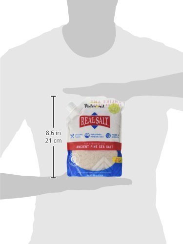 Redmond Real Salt - Ancient Fine Sea Salt, Unrefined Mineral Salt, 26 Ounce Pouch (4 Pack) #TOP5