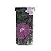 susiyo Purple Pink and White Roses Glasses Case Portable Microfiber PU Leather Soft Sunglasses Bag Eyeglasses Pouch Holder Squeeze Top for Women Men