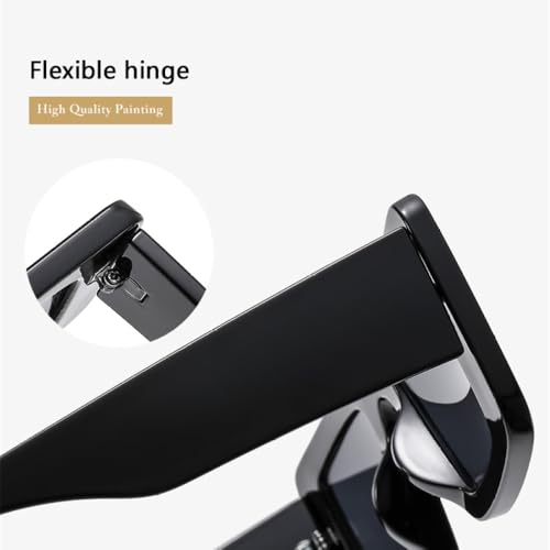Lunettes de soleil rectangle UV400 pour un style rétro chic au quotidien