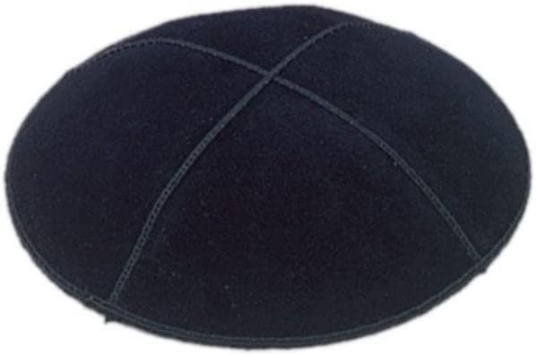 Suede Leather Fabric Kippot Four Panel Kippah Yarmulkah Single or Bulk Yarmulke