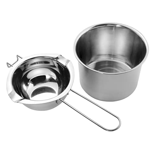 Ciieeo Double Spout Mini Butter Melting Pot Stainless Steel for Scented Wax Kitchen Utensils