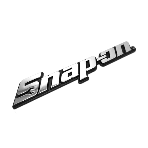 200 MM Plastic Chrome Letter Black Ground 3D Letter Logo Nameplate Snap Tool Box Emblem