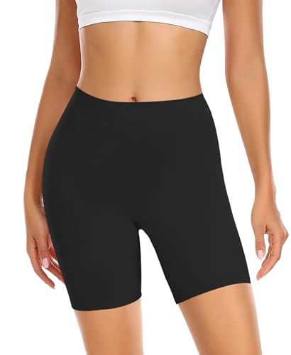 Image of Womens Slip Shorts for Under Dresses Smooth Anti Chafing Underwear Seamless Safety Under Shorts
