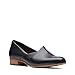 Clarks Women's Juliet Palm Loafer, Black Leather, 8.5