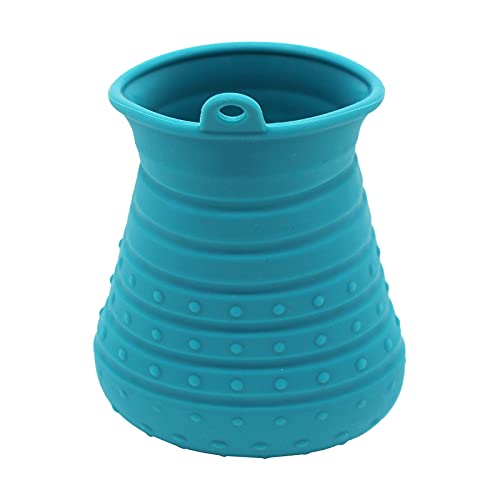 Hunde Pfote Reiniger mit Handtuch, Haustier Pfotenreiniger mit für Hunde Große tragbare, Haustierpflegebürste, Hundepfotenwaschmaschine mit Massagefunktion, Dog Paw Cleaner (Blau) Cover