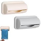 Gyinere 2 Pcs Small Bin Liner Kit,Trash Bag Dispenser for Bottom of Can,Trash Can Liner Dispenser,Trash Can Bag Dispenser,Small Trash Bag Dispenser,Fine Liner Trash Bags,for Kitchen Bathroom Toilet