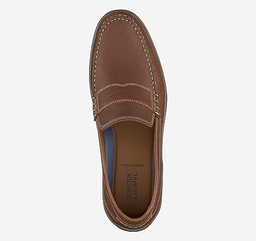 Johnston & Murphy Emmett Penny Dark Tan Full Grain2