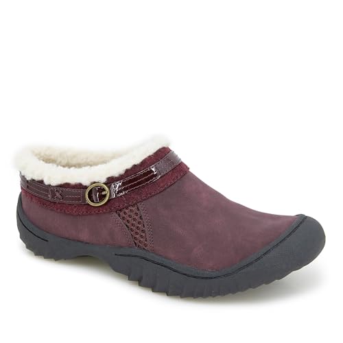 JBU Women's Ginger Faux Shearling Lined Slip On Casual Comfort Mule2