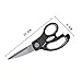 SYCAMOR Salad Scissors Kitchen Scissors Cooking Shears for Meat Herbs Homegarden Cooking Tools Accessories (Black)