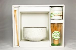 Aiya Matcha Gift Set (Premium Matcha, Pure White)