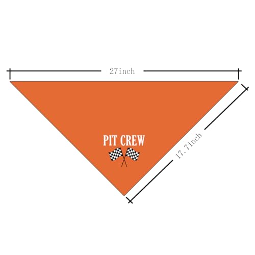 Pit Crew Dog Bandana, Orange Dog Bandana, Checkered Flags Race Car Flag Dog Bandana, Funny Cute Dog Bandana, Pet Dog Triangle Scarf, Dog Bandana for Small Medium Large Dogs (E4) Pit Crew Dog Bandana, Orange Dog Bandana, Checkered Flags Race Car Flag Dog Bandana, Funny Cute Dog Bandana, Pet Dog Triangle Scarf, Dog Bandana for Small Medium Large Dogs (E4)