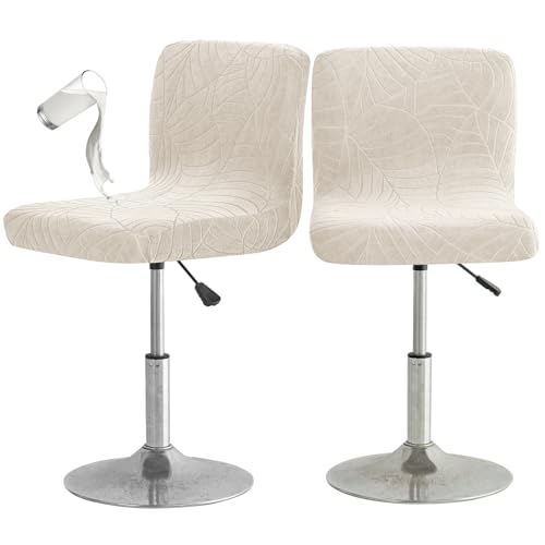 Image of Chair Covers Bar Stool Cover 2pc Bar Chair Cover Swivel Bar Stool Slipcover