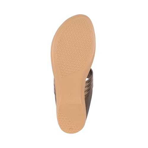 Image of Walkway Women Synthetic Leather Wedge Heel Fashion Sandal