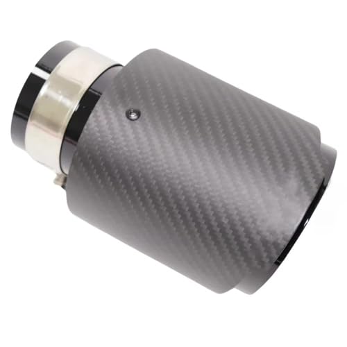 Embout de pot d'échappement carbone finition mate et buse droite inox pour esthétique premium
