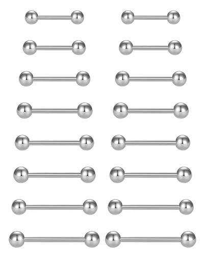 ZAMXHUG Barbells - 16 pcs Brustwarzenpiercing...