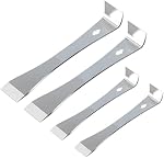 Stainless Steel Pry Bar Scraper Kit, 4-Piece Set, Beekeeping and Woodworking Multi-Tool,Wall Protection Trimming and Pulling Tool, Portable Trimming and Pulling Tool for Kitchen Renovation, Scraping