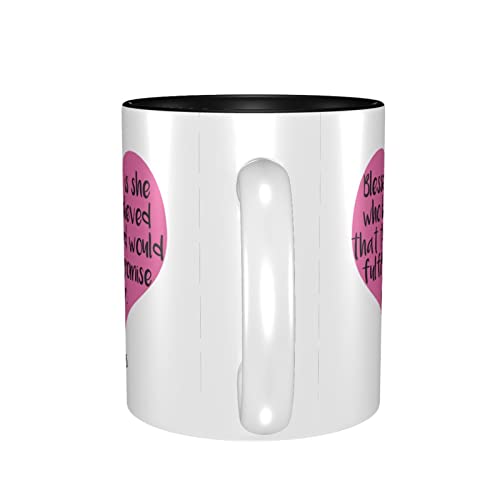 Blessed is She Luke 145 Christian Mug Regalo Inspirational Women Scripture Quote Faith,Inner Color Taza de café Taza de… - Imagen 4