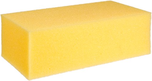 Image of Carlisle FoodService Products 36550100 Commercial Cleaning /Washing Foam Sponge, 8.25 inch, Yellow (Pack of 2)
