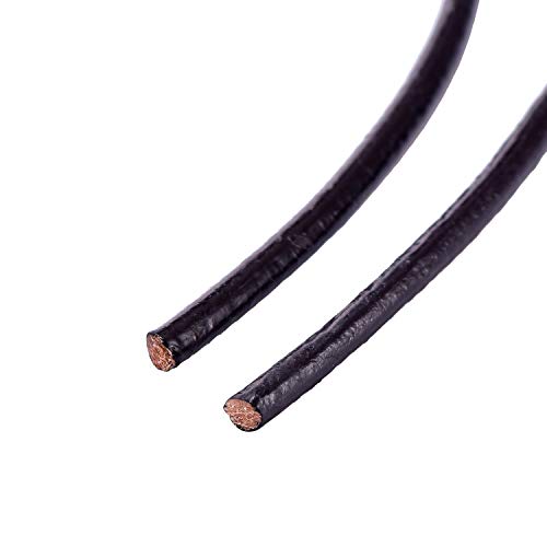 DonDon Leather Ribbon Brown DIY - 16.4 (15 m) Length - 0.79 inch (0,2 cm), 2 mm - 0.079 inch - Image 2