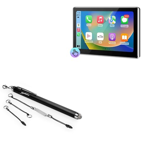 BoxWave Stylus Pen Compatible with Xgody Q26 Dash Cam (7 in) - EverTouch Capacitive Stylus, Fiber Tip Capacitive Stylus Pen - Jet Black