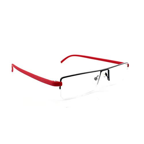 KoKoBin Ultralight TR90 Reading Glasses Men Women Classic Metal Visual Aid Half Glasses Slim Style Glasses Reading Aid with Case and Glasses Cleaning Cloth - Image 4