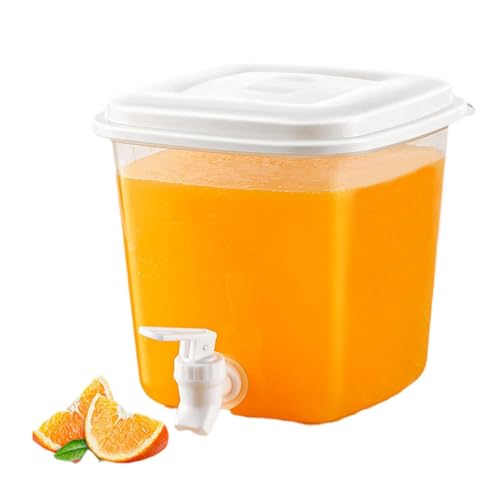 3,5L Getränkespender mit Zapfhahn, Kühlschrank Wasserspender mit Wasserhahn, Große Kapazität Eiswassereimer Kunststoff Limonadenspender für Partygetränke, Saft, Eistee, Limonade 3,5L Getränkespender mit Zapfhahn, Kühlschrank Wasserspender mit Wasserhahn, Große Kapazität Eiswassereimer Kunststoff Limonadenspender für Partygetränke, Saft, Eistee, Limonade
