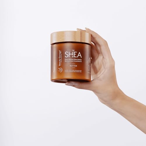Image of Beauty Garage Shea Butter Retention Hair Mask for Dry Hair | 250 ml Cream Texture for Shine & Moisture | Hair Mask for Damaged Hair All Types