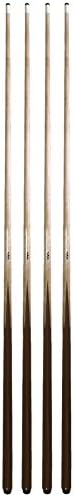 Havoc Commercial Quality One Piece House Pool Cue Set Billiards Sticks for Home Bars Pool Halls (4 Cues)