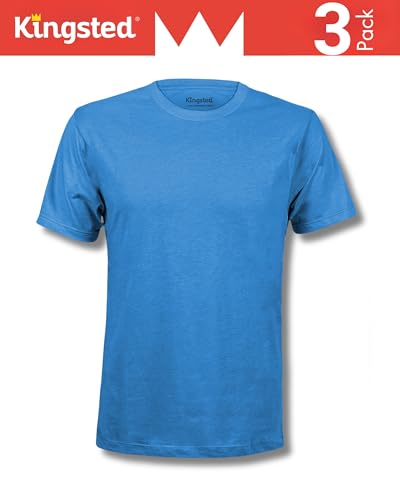 Image of Kingsted T-Shirts for Men Pack - Royally Comfortable - Super Soft Premium Fabric - Well-Crafted Classic Tee
