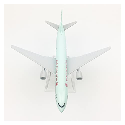 Modelo de avión de aleación fundido Boeing B777 miniatura coleccionable de 16cm 6