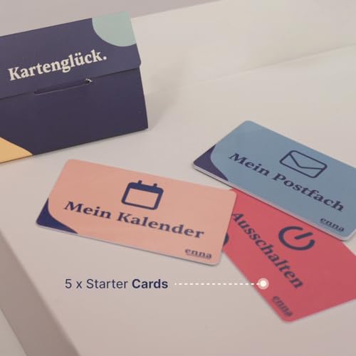 enna Dock inkl. 5 Starter-Karten - Tablet für Senioren, einfache Bedienung mit Karten, Videoanrufe mit Oma und Opa, Fotos senden, Fotoalben erstellen, 30 Tage kostenlos