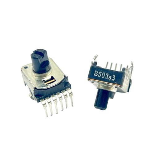 Potentiomètre RK12 B50K à 6 broches avec poignée de 8mm pour réglage audio