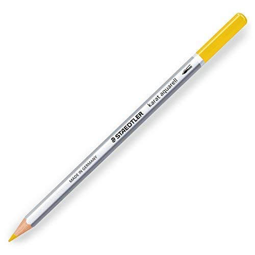 STAEDTLER Karat Aquarell Pencil โ Professional Watercolour Pencil - Single Pencil โ Yellow - 1