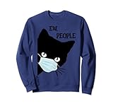 Photo Gallery maschera nera gatto camicia divertente donne ew persone meowy gatto amanti felpa Photo Gallery maschera nera gatto camicia divertente donne ew persone meowy gatto amanti felpa