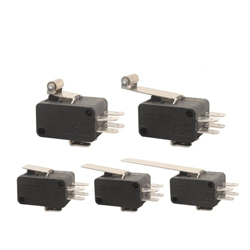 Microinterruptor de límite con palanca regulable para automatismos de alta corriente