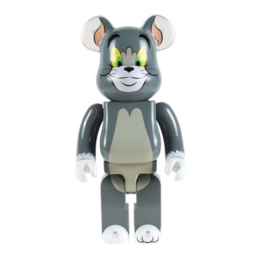 DFGUINXKU Bearbrick, 28 cm, muñeco de Oso violento, Coleccionable, Juguete de exhibición de Escritorio, Escultura, Adorno(Grey)