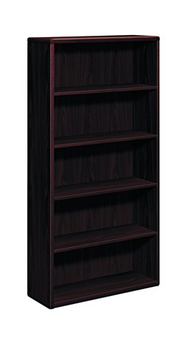 Hon 10700 Series Wood Bookcase - Bookcase With Five Shelves, 36W X 13 1/8D X 71H, Mahogany (H10755) #TOP10