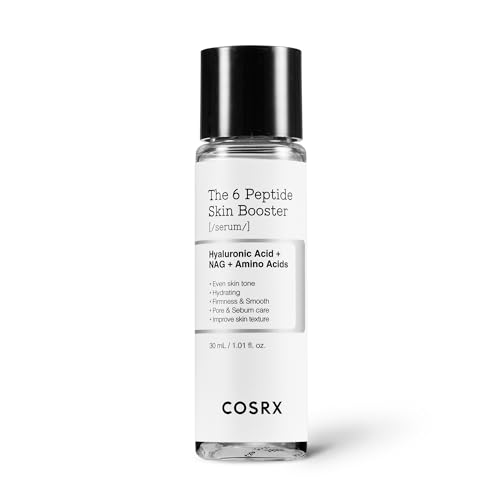 COSRX Mini-Sized 6X Peptide Collagen Skin Booster Toner Serum 1.01 Fl Oz for Dull & Uneven Skin Travel Essentials Preps Skin with Copper Peptides GHK-Cu Korean Skin Care