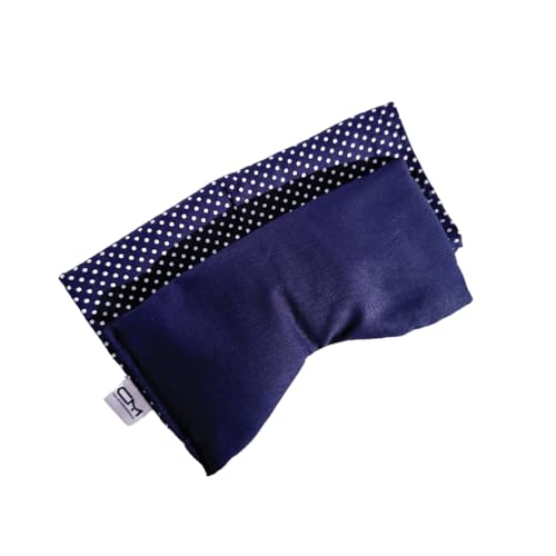 Casa do Massoterapeuta, Bolsa Térmica de Sementes para os Olhos Azul, 11,5 cm x 22 cm x 2 cm