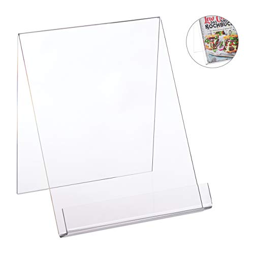 6 X Acryl-Buchständer, Transparenter Buchständer, Buch-Staffelei