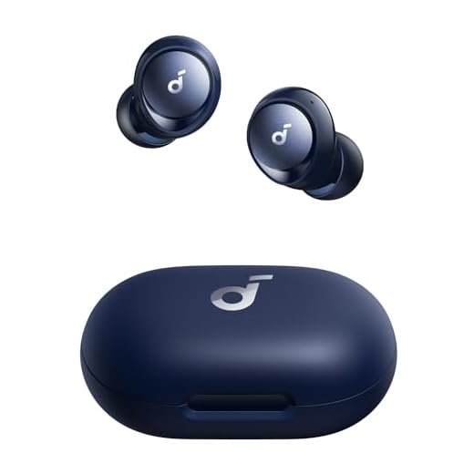 soundcore by Anker Space A40 Auto-Adjustable Active Noise Cancelling Wireless Earbuds, Reduce Noise by Up to 98%, 50H Playtime, Hi-Res Sound, Comfortable Fit, App Customization, Wireless Charge (Blue)