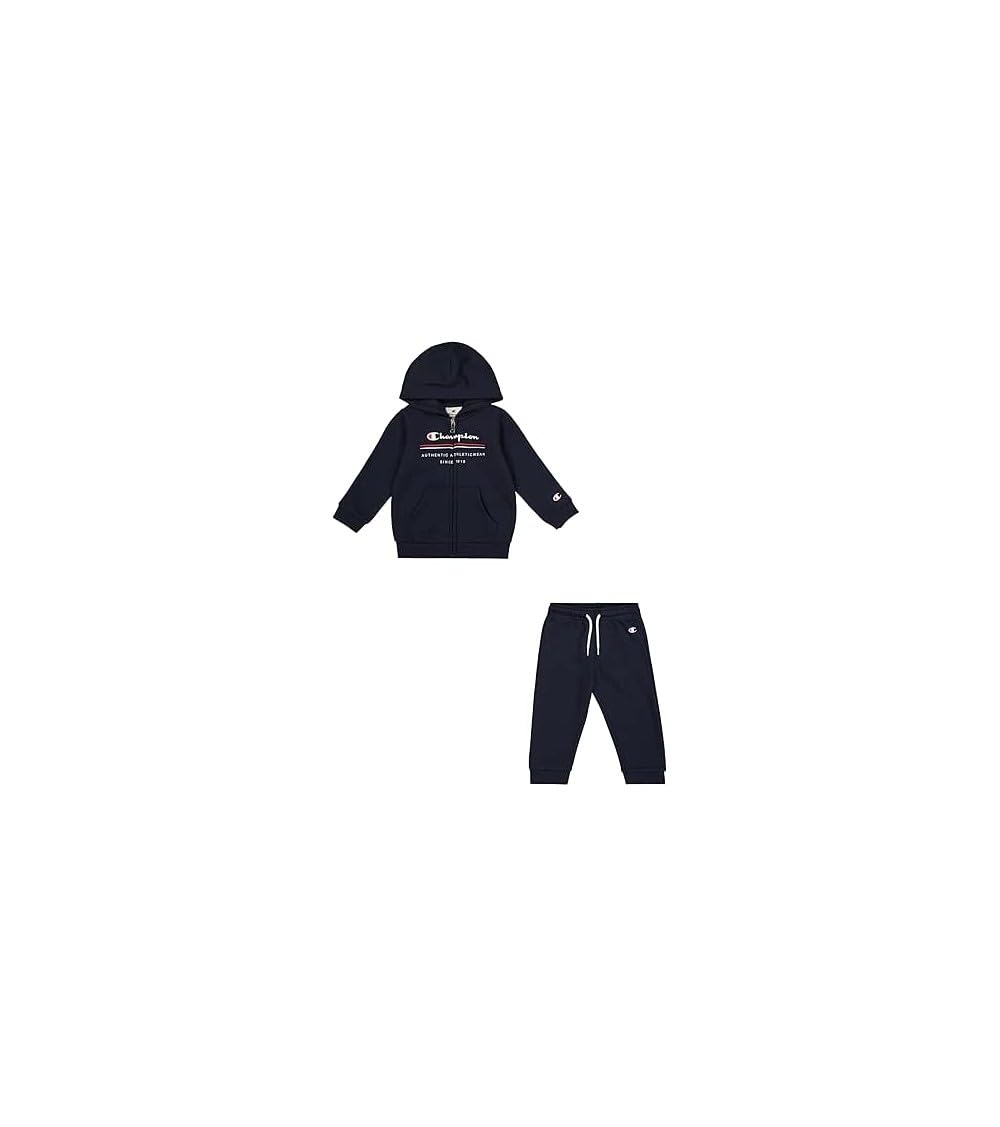 Champion Legacy Graphic Shop Td (306846) - Ultra-light Soft Compact Powerblend Fleece Hooded Completo Bambini e ragazzi (Pacco da 2)