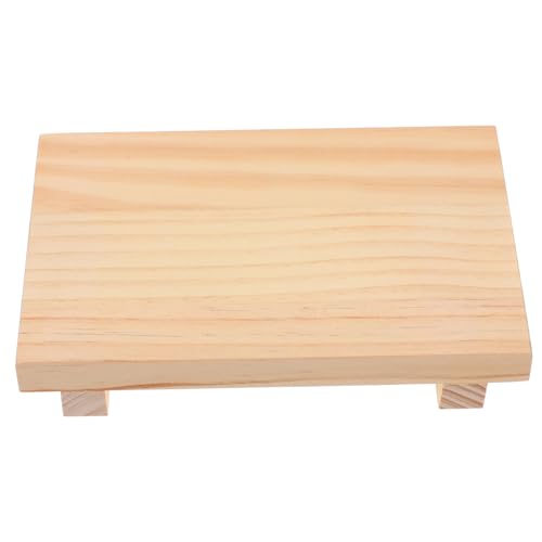 LIFKOME Vanity Tray for Bathroom Multi-use Soap Dish and Organizer Smooth Wood Soap Holder for Shower and Home Accessory Design Stability for Dresser and Countertop