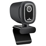 Webcam USB 4K con copertura per la privacy per PC portatile, videocamera HD per videochiamate, streaming, insegnamento online e microfono per giocare, design compatto per (2K)