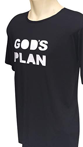 CAMISETA DRY FIT POLIAMIDA PRETA GOD'S PLAN (P)
