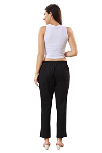 Image of TRASA Ultra Soft Cotton Regular and Plus 8 Colour Cotton Pants for Womens and Girls - Available Sizes : M,L,XL,2XL,3XL,4XL,5XL