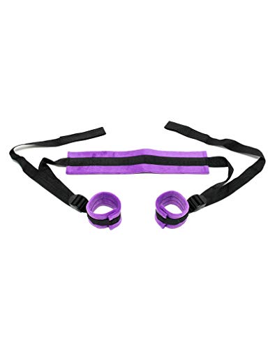Set de ataduras ajustables Rimba púrpura para evitar nudos difíciles en tus juegos de sumisión 3
