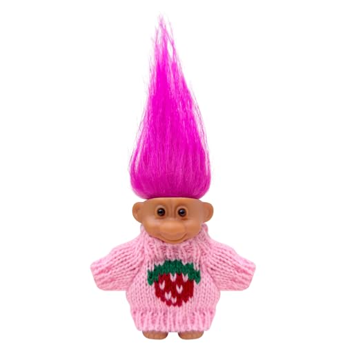 Yintlilocn 3.1 Retro Vintage Lucky Troll Dolls Action Figures